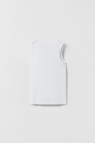 AGES 6-14/ 2-PACK OF BASIC T-SHIRTS - White by Zara - Image 2