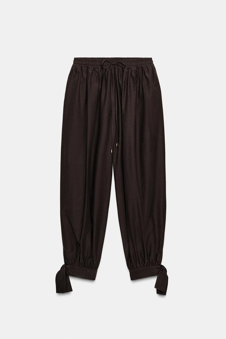 TIERED TROUSERS WITH BOWS