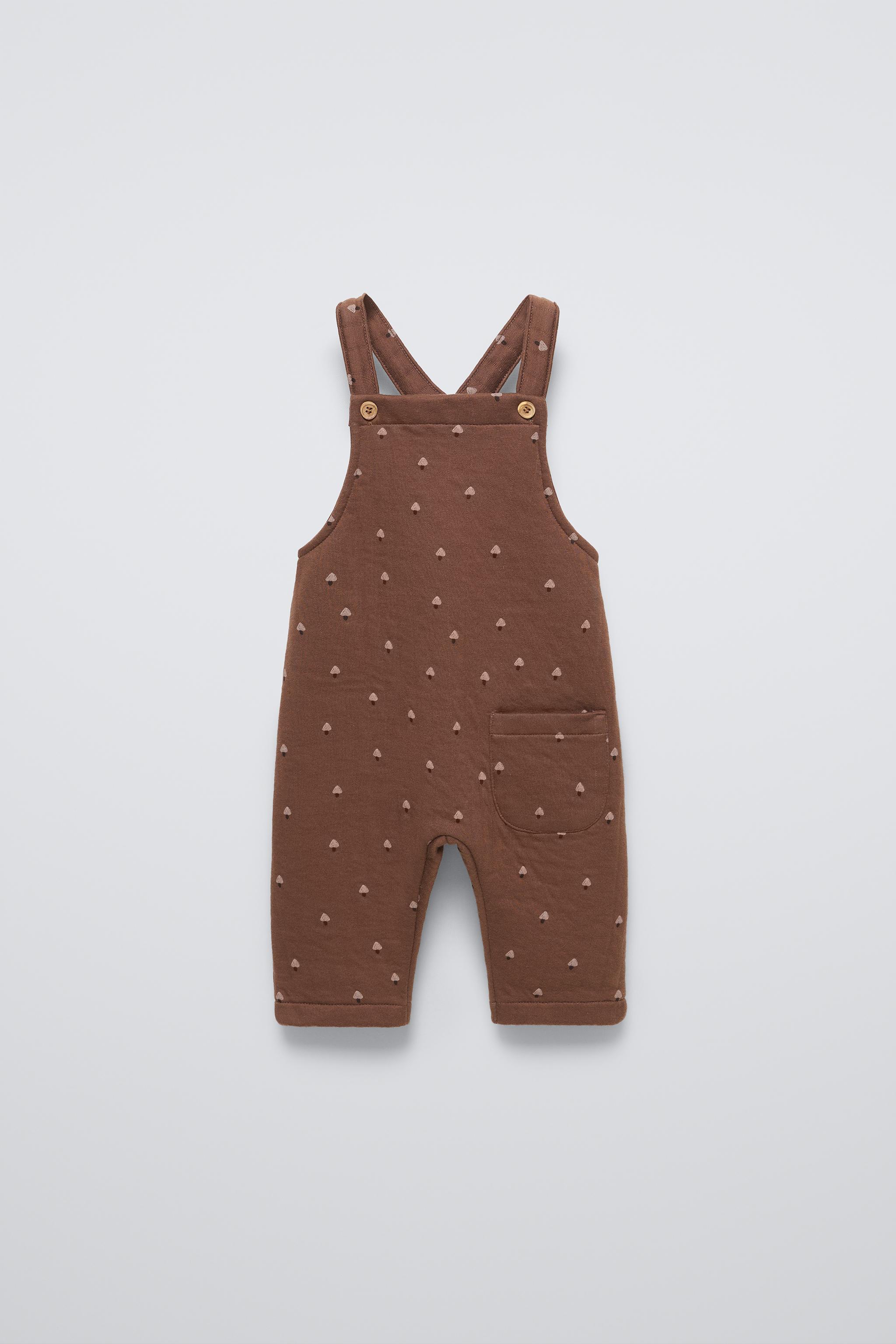 Zara QUILTED FLEECE store COVERALLS ONE-PIECE. Size 6-9