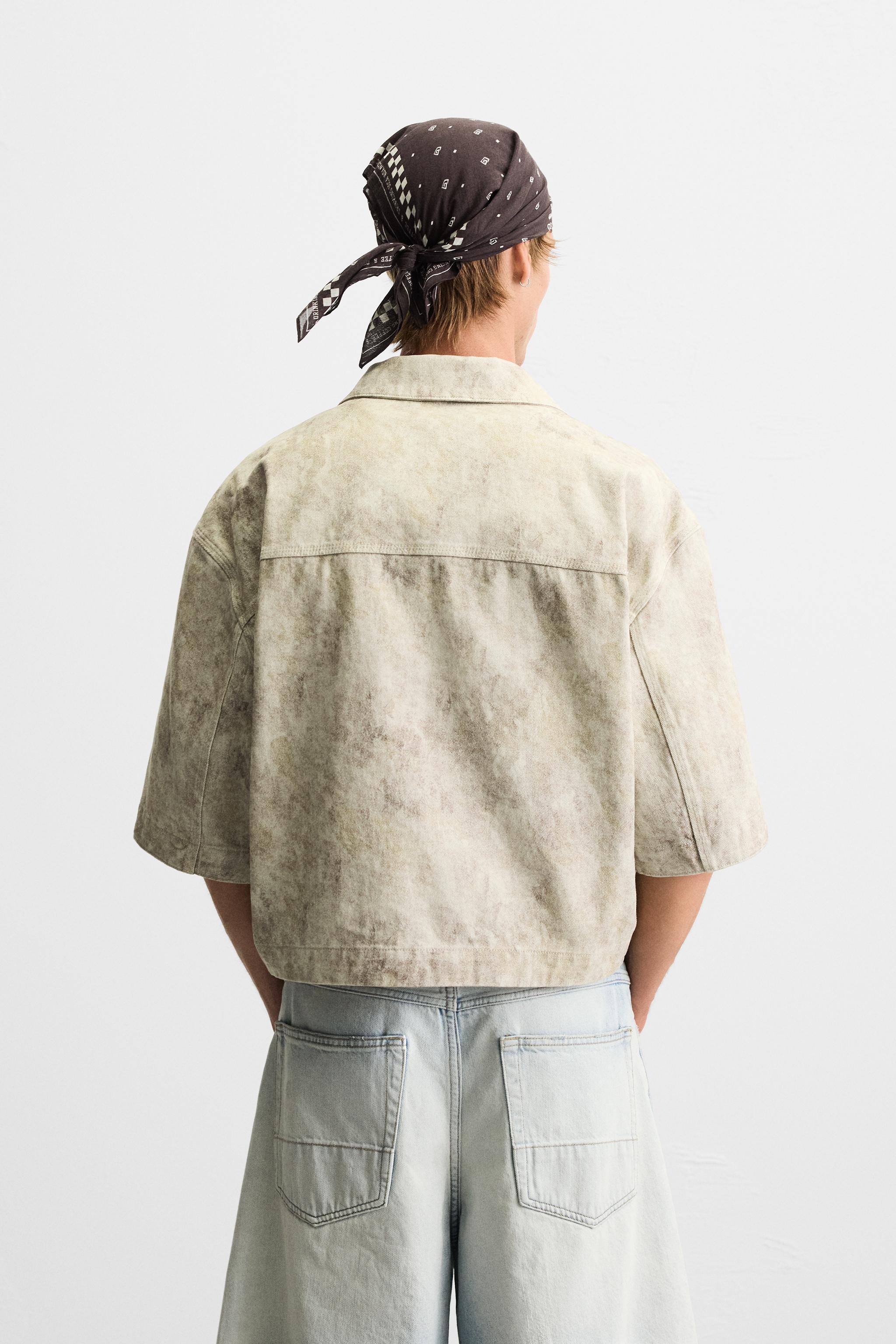 ABSTRACT PRINT OVERSHIRT - Beige | ZARA United States