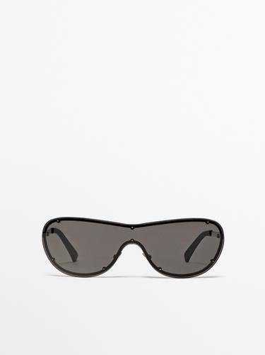 Zara Shield sunglasses - Black - Image 0