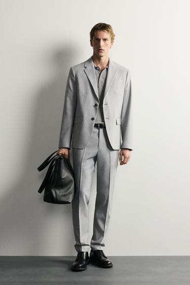 PANTALÓN TRAJE CONFORT - Gris de Zara - Imagen 0