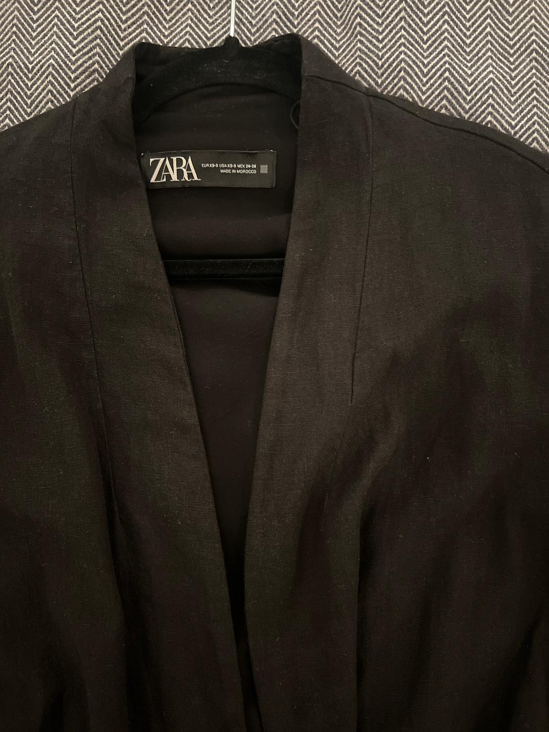 LINEN-BLEND LACE-TRIMMED KIMONO - Image 4