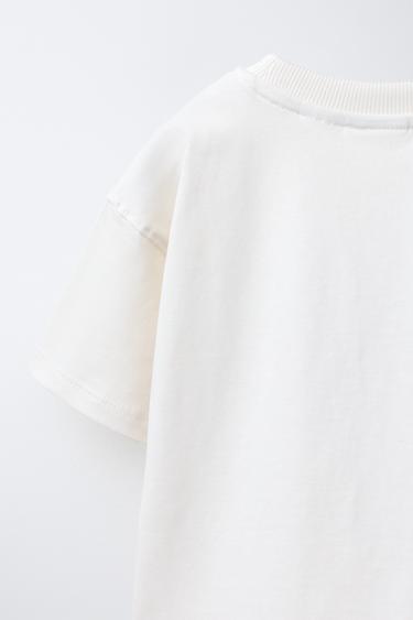 CAR PRINT T-SHIRT - Ecru by Zara - Image 3