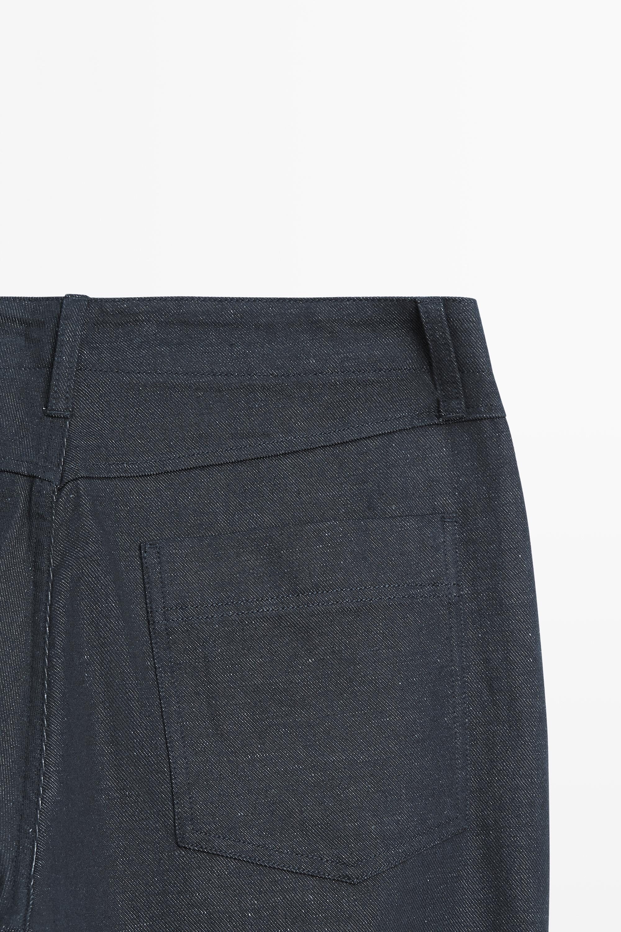 Pantalon cinq poches coton lin