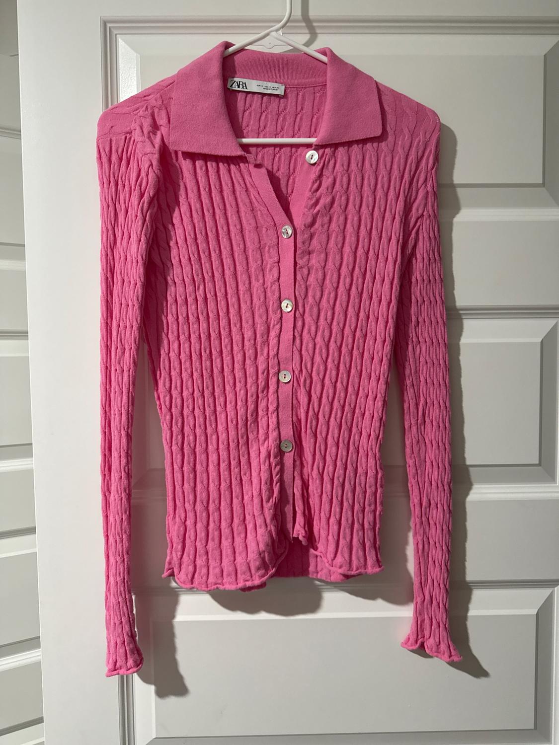 CABLE KNIT SHIRT