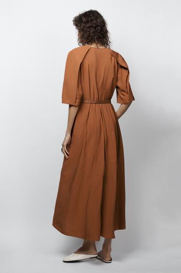 ROBE MI-LONGUE STRUCTURÉE ZW COLLECTION LIMITED EDITION - Tuile de Zara - Image 2