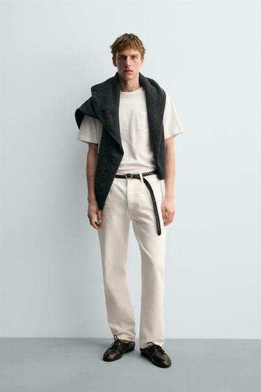 AARON LEVINE X ZARA STRAIGHT FIT JEANS - White by Zara - Image 0