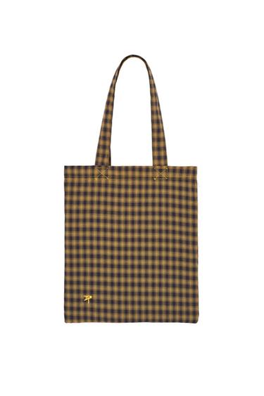 FABRIC TOTE BAG - Yellow by Zara