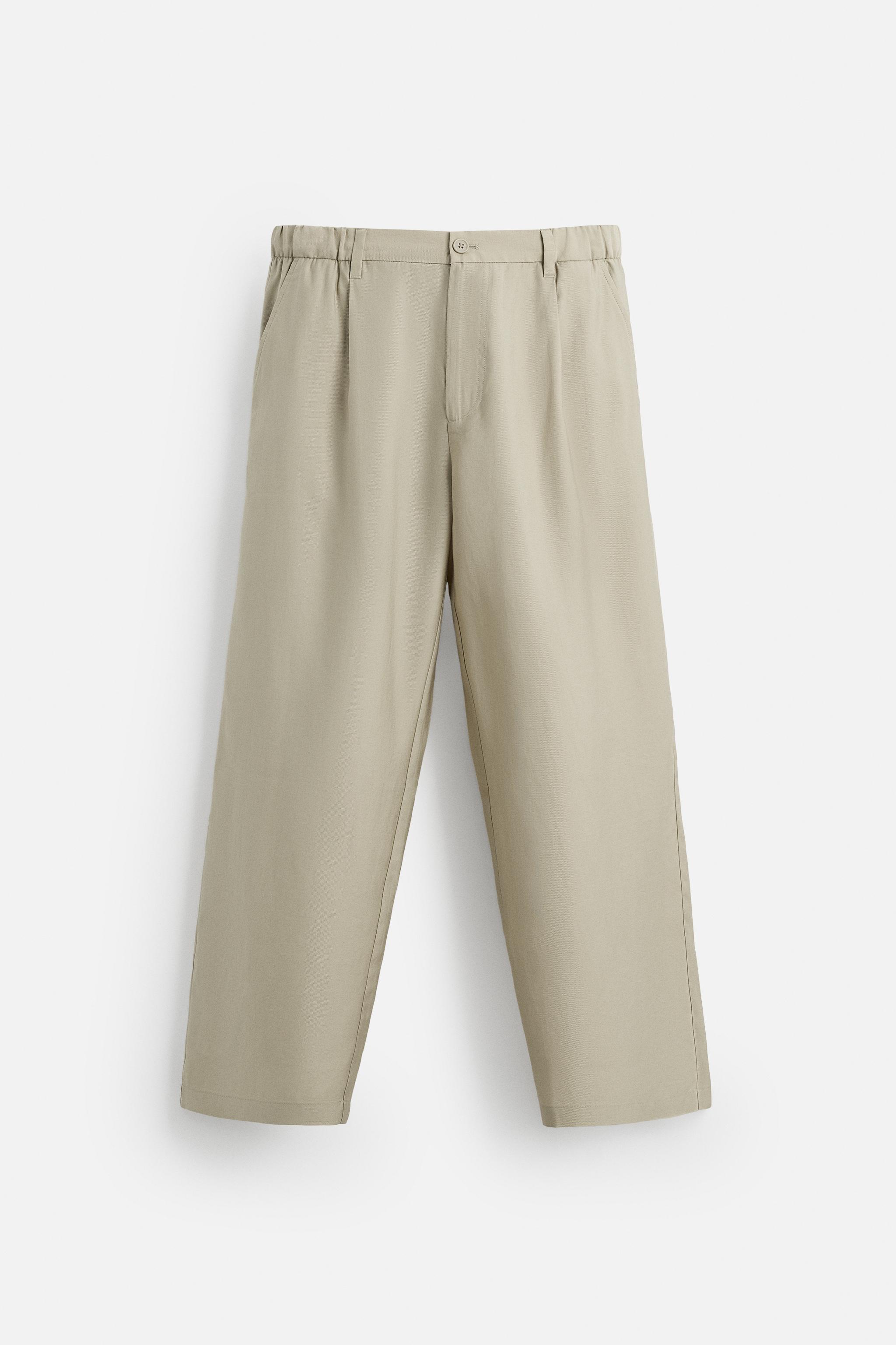 【ZARA】ルーズフィット ドレープパンツ ブラウン 0264/195/700 ZARA】ルーズフィット ドレープパンツ ブラウン 0264/195/700
