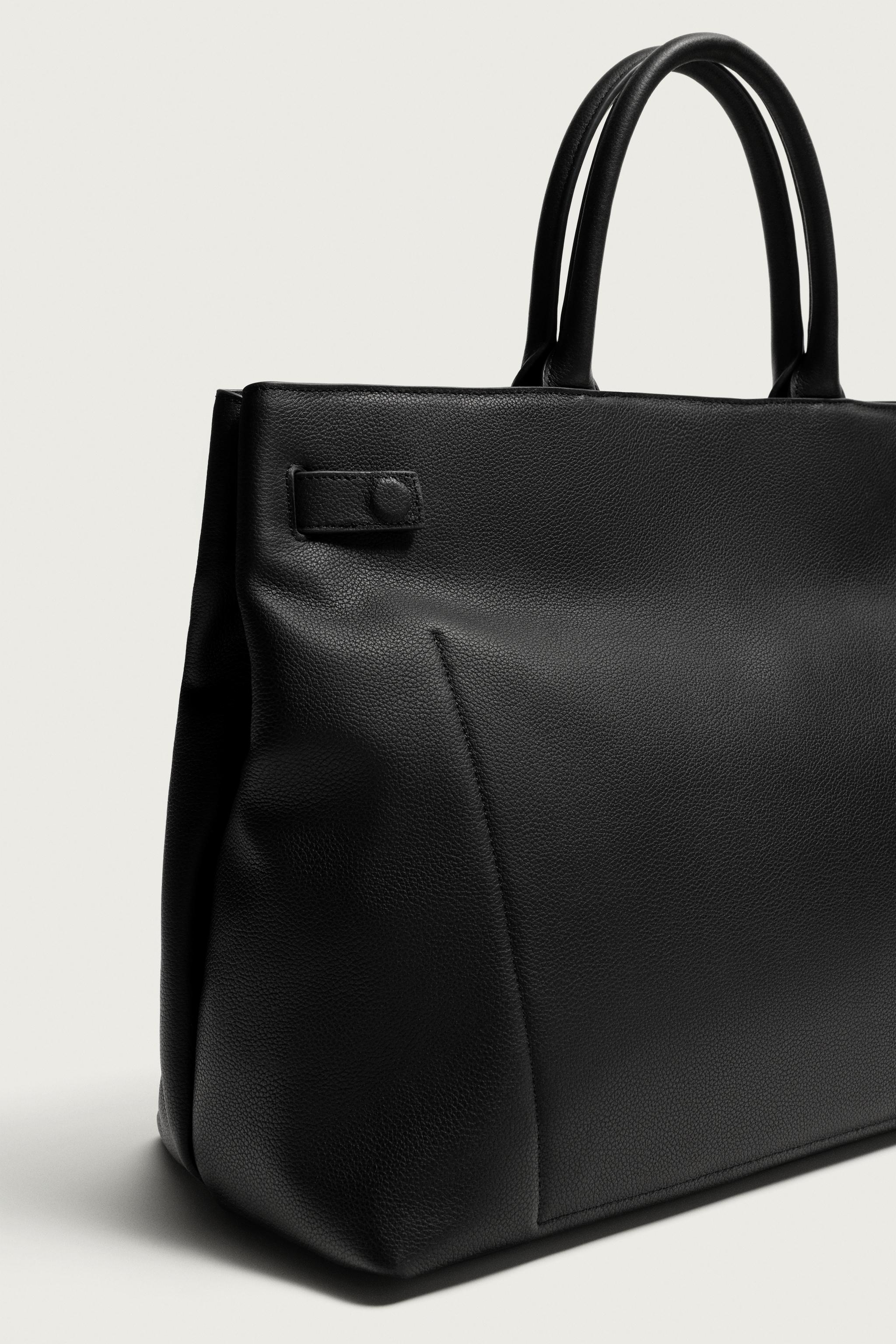 zara ベルトハンドバッグ ZARA 100% レザーポケット ベルトバッグ 100