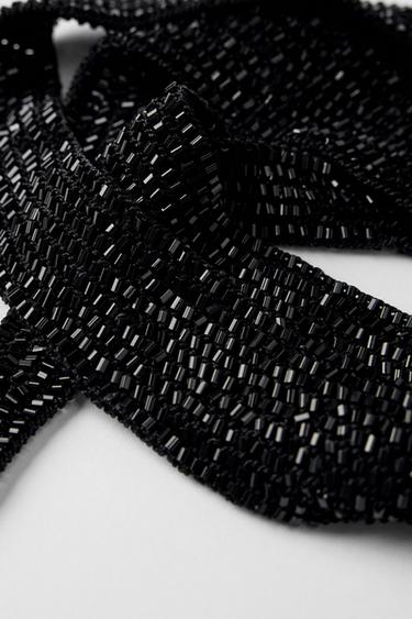 FOULARD CRAVATE FANTAISIE KATE MOSS X ZARA - Noir de Zara - Image 1