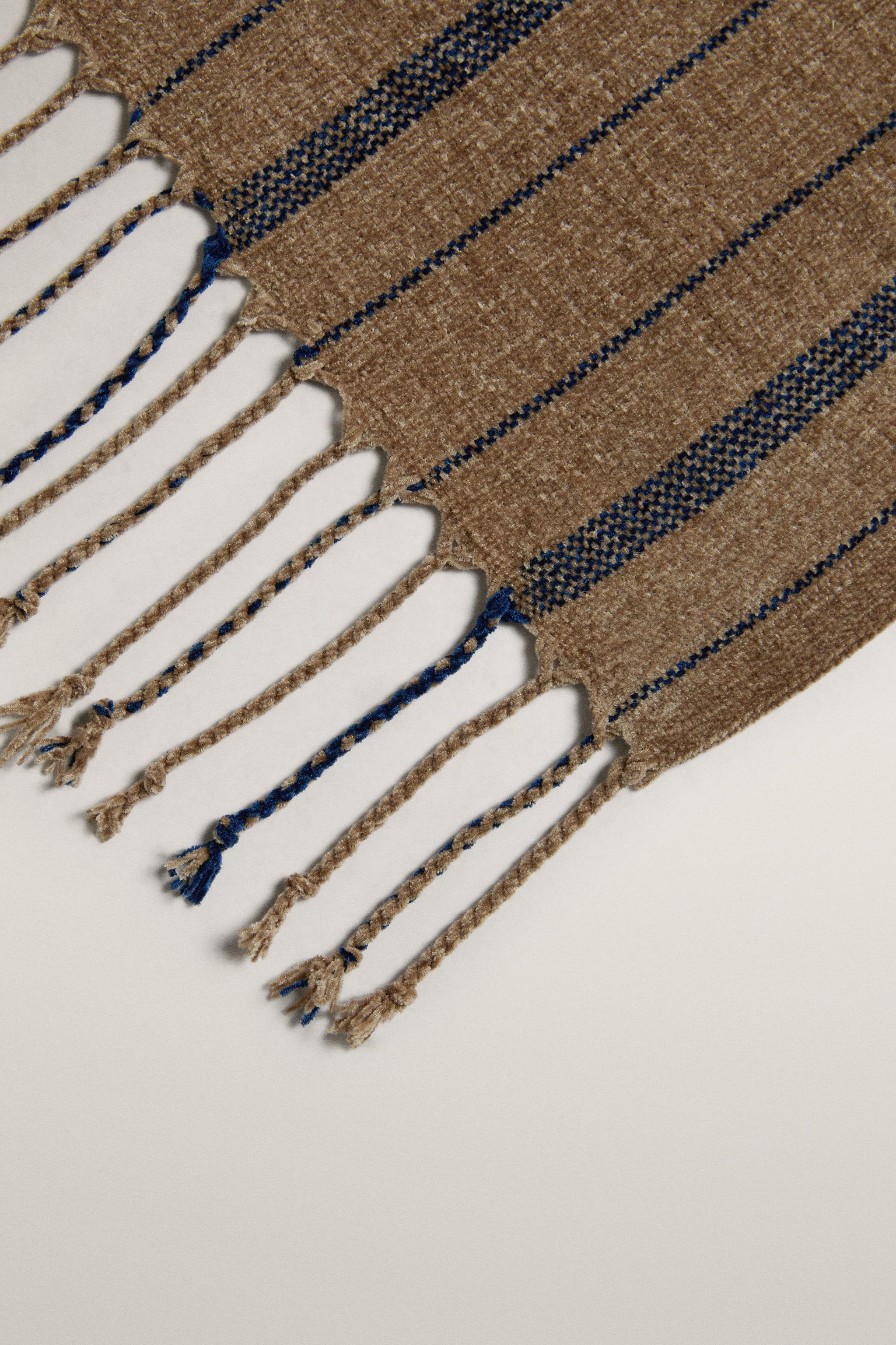 COUVERTURE CHENILLE RAYURES