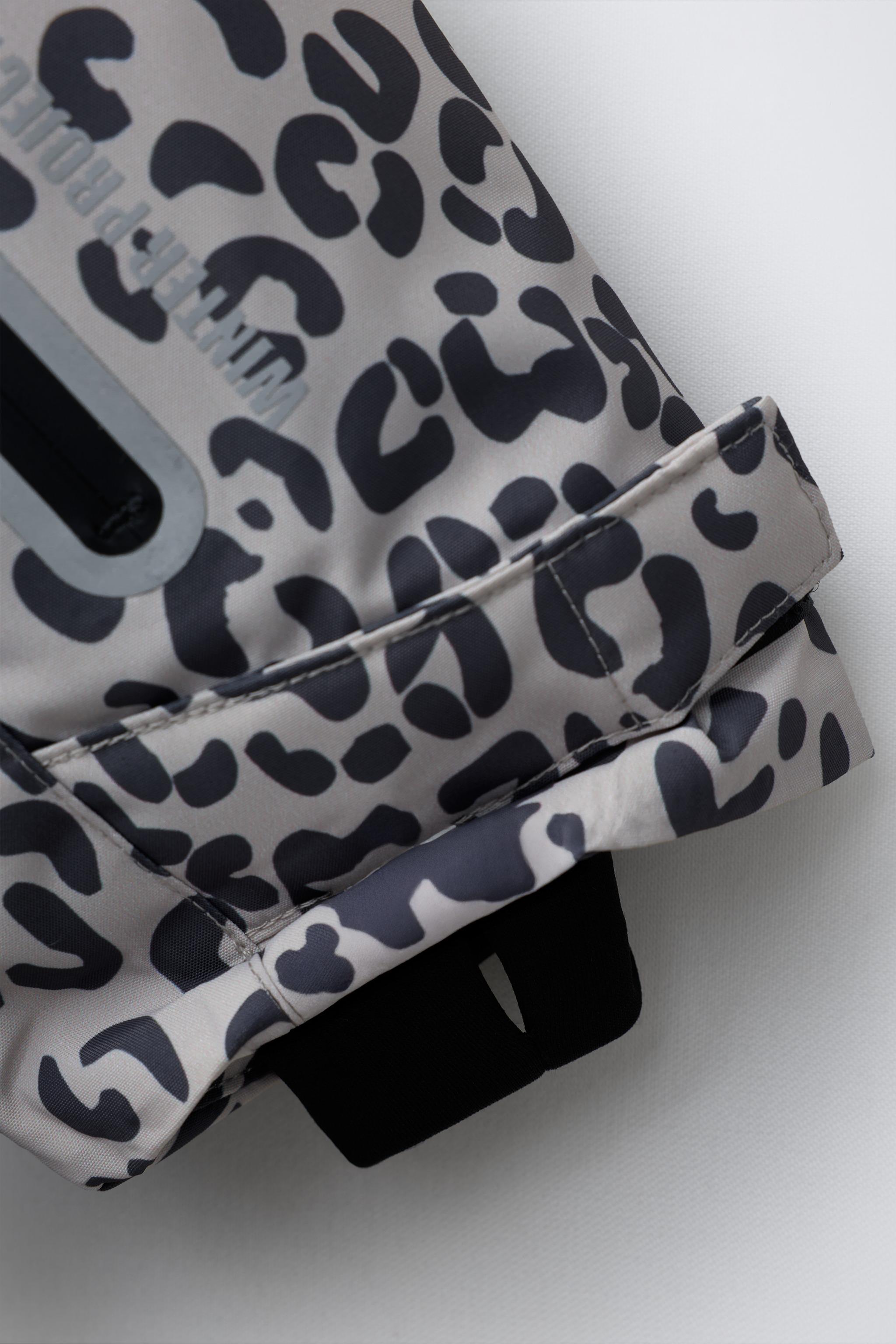 WATER RESISTANT AND WINDPROOF ANIMAL PRINT LONG JUMPSUIT