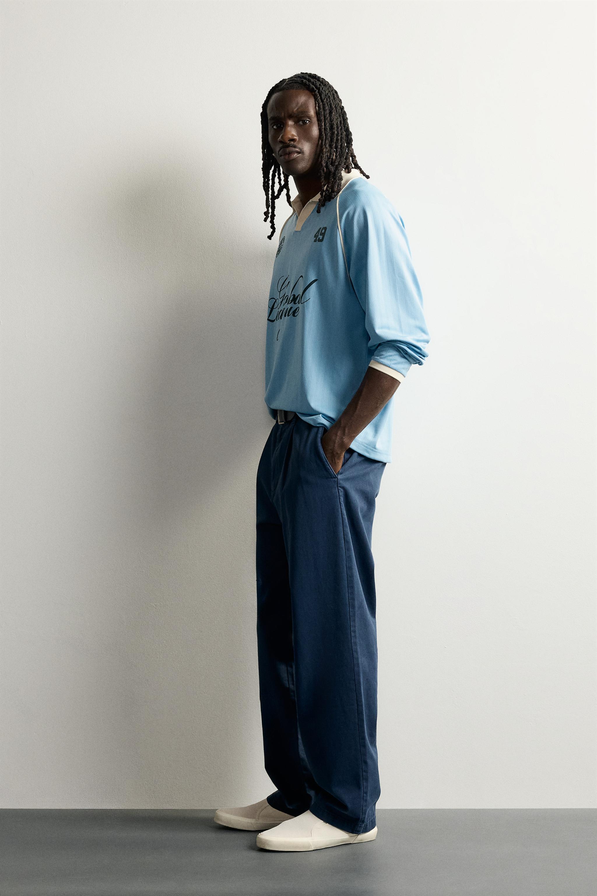 RELAXED FIT RETRO SOCCER TECHNICAL POLO