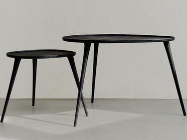 METALLIC SIDE TABLE — Black 1