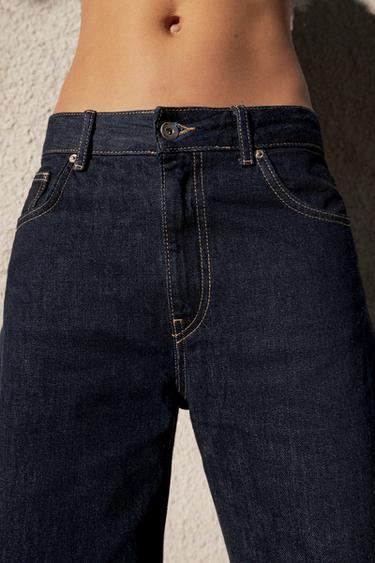 HIGH-WAIST TRF BARREL JEANS - Dark indigo by Zara - Image 4