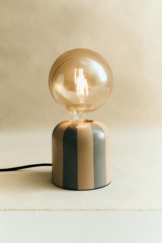 LAMPE DE TABLE CÉRAMIQUE AVEC AMPOULE - Bleu de Zara - Image 5