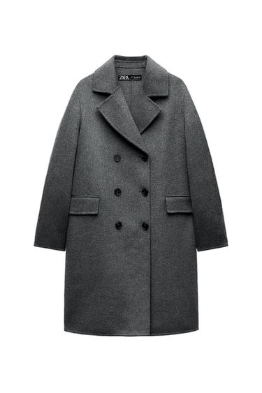 WOOL BLEND DOUBLE-BREASTED COAT