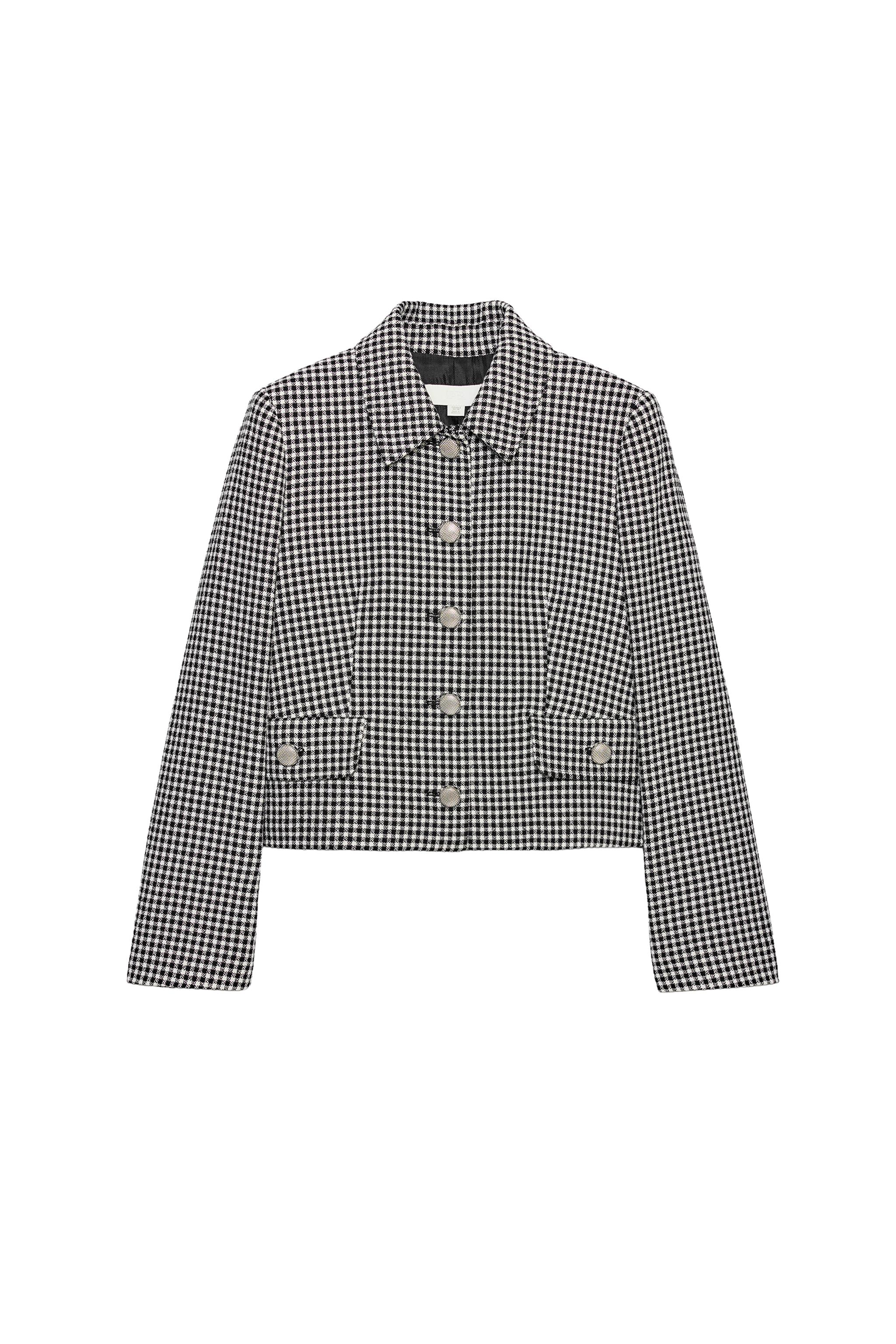 CHAQUETA CORTA CUADROS