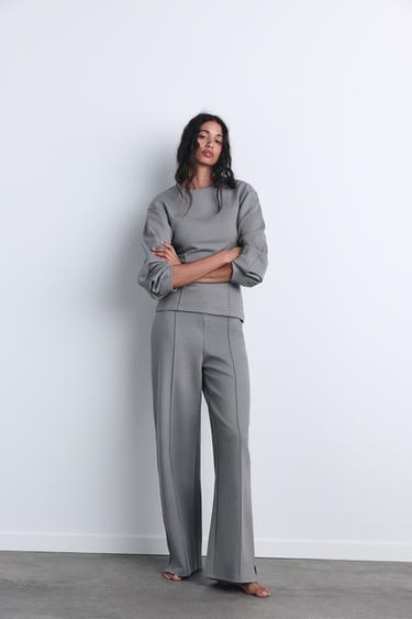 SWEAT INTERLOCK AJUSTÉ - Gris de Zara - Image 0