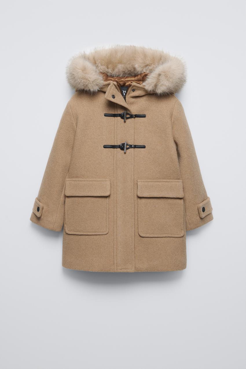 zara ダッフルコート 古着