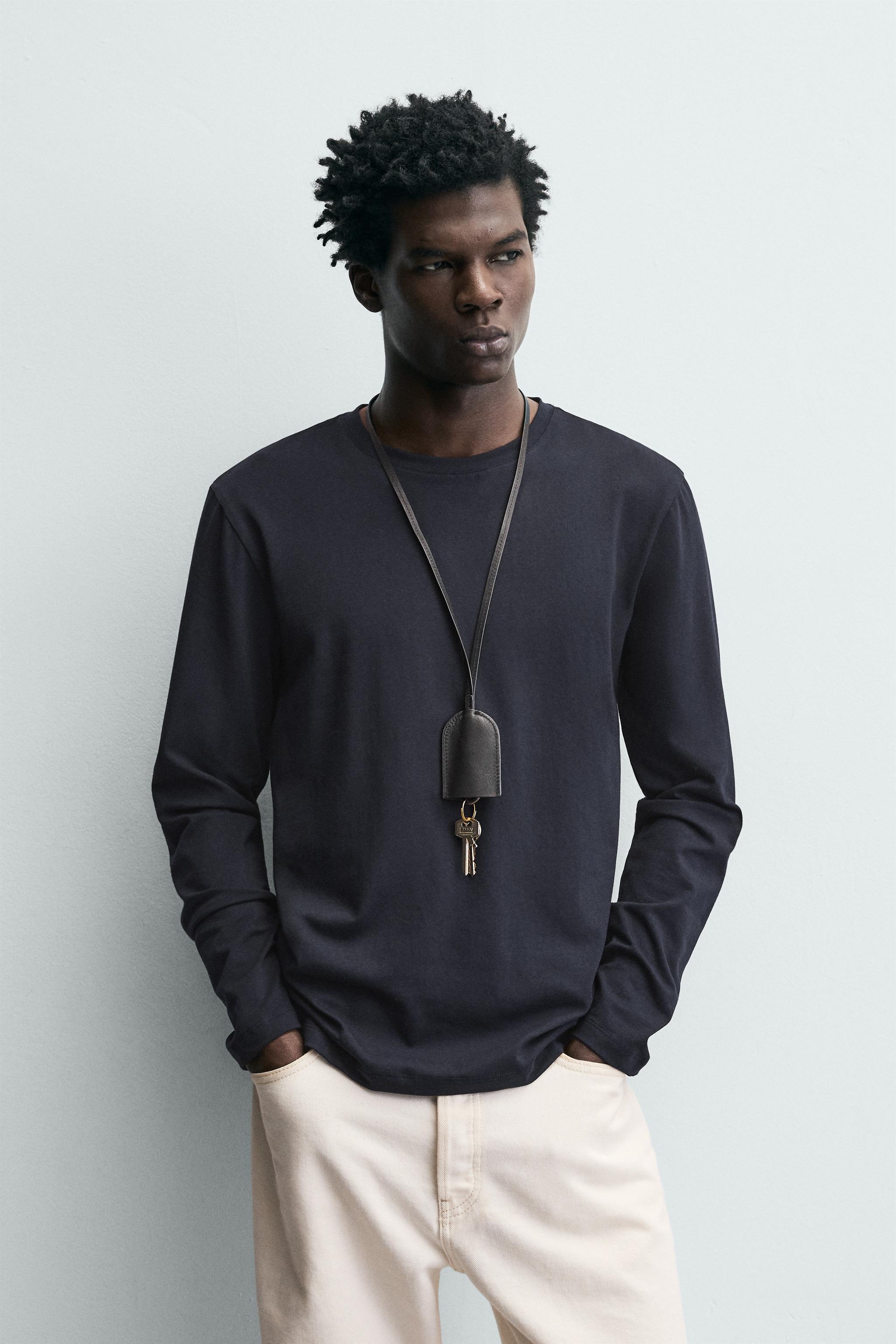 BASIC SLIM FIT T-SHIRT — Navy blue