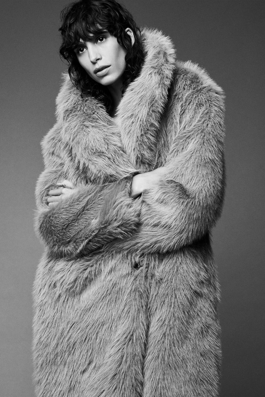 Cappotto Zara Pelliccia Animalier Zara Cappotto Zara Pelliccia