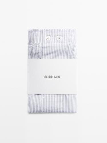 Calzoncillo rayas 100% algodón - Gris de Zara