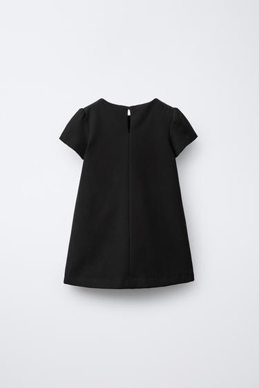 ROBE À NŒUDS CONTRASTANTS - Noir de Zara - Image 1