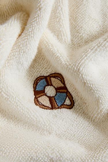 SERVIETTE BAIN BRODERIES CÔTIÈRES - Ivoire de Zara - Image 3