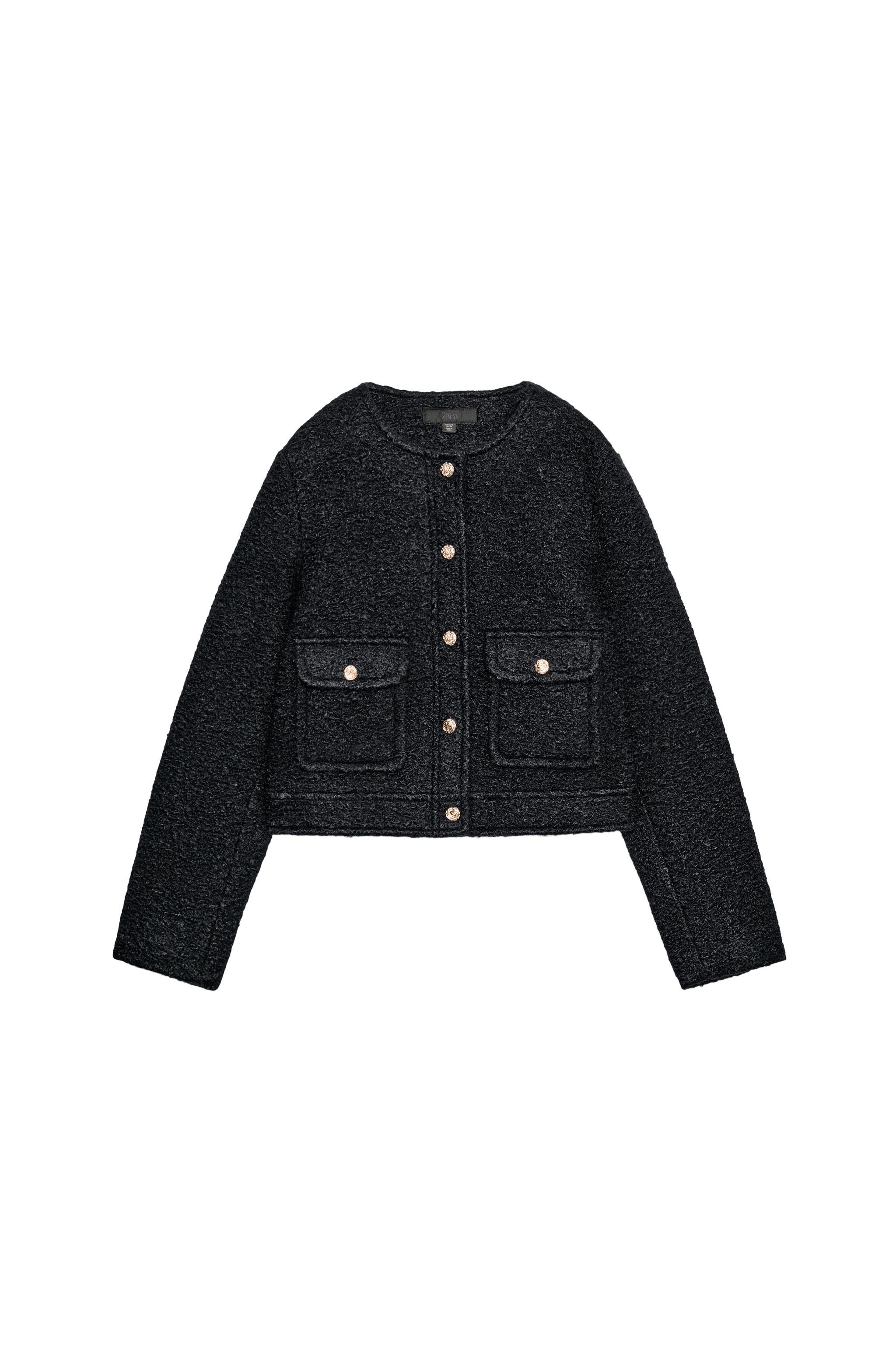 ブークレ ゴールドボタンジャケット - ネイビーブルー | ZARA Japan / 日本