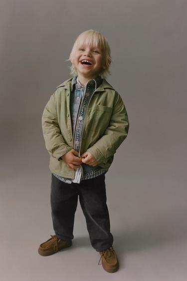 QUILTED OVERSHIRT - Light green by Zara