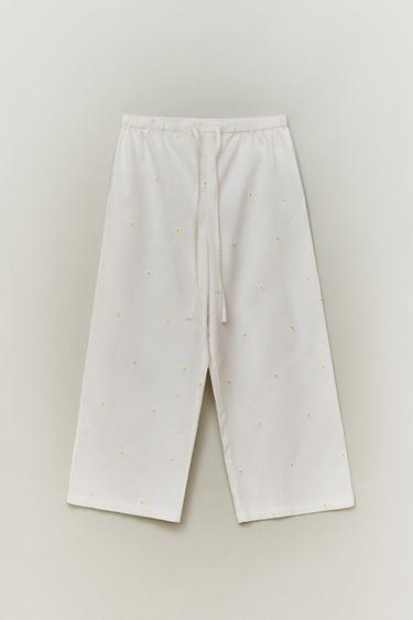 DAISY TROUSERS - Oyster-white by Zara - Image 4