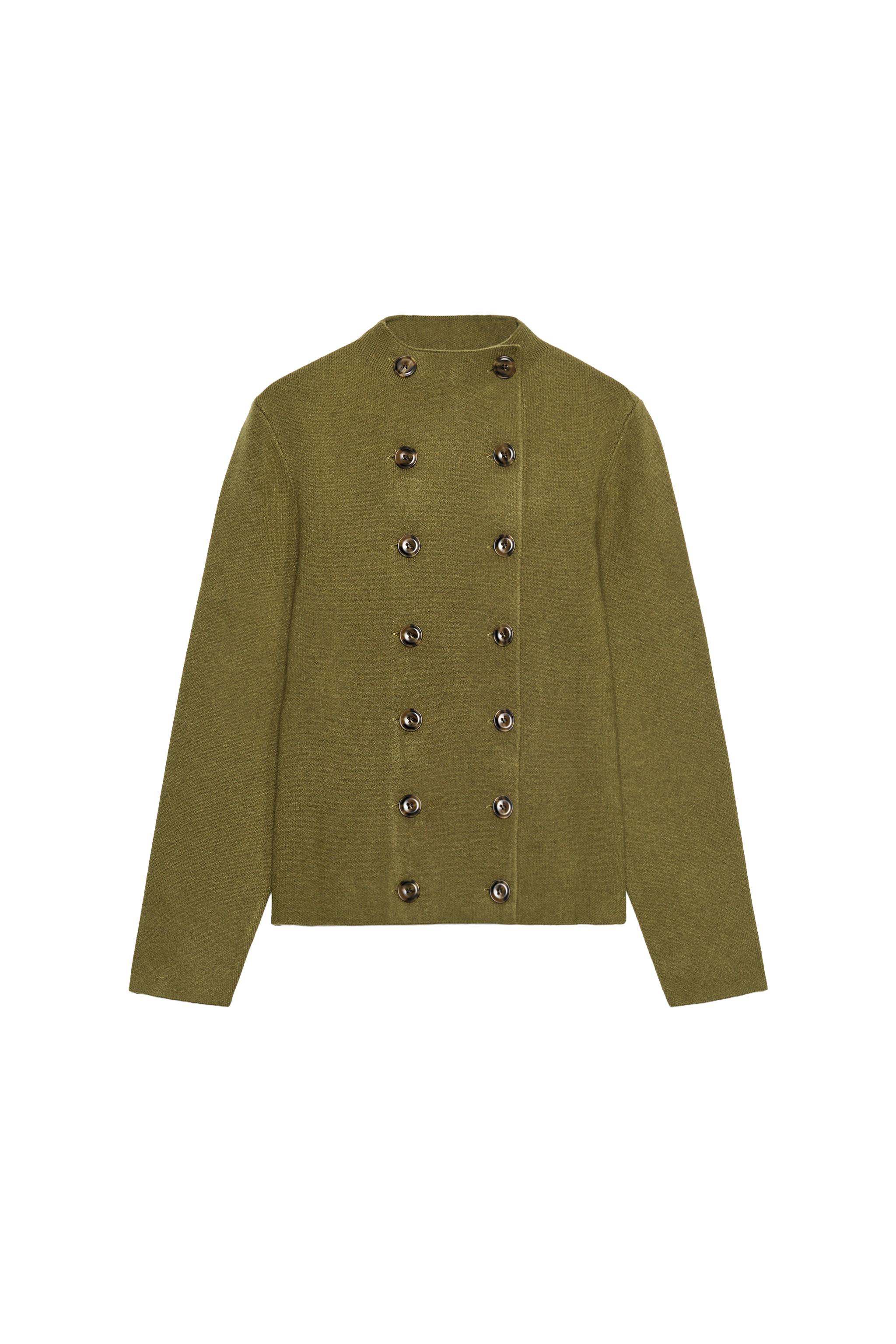 CHAQUETA CRUZADA PUNTO