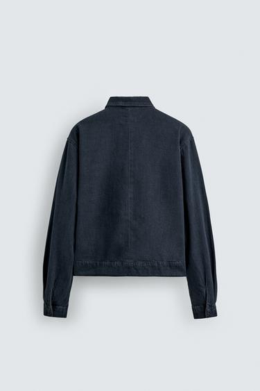 SURCHEMISE EN DENIM LÉGER - Indigo de Zara - Image 8