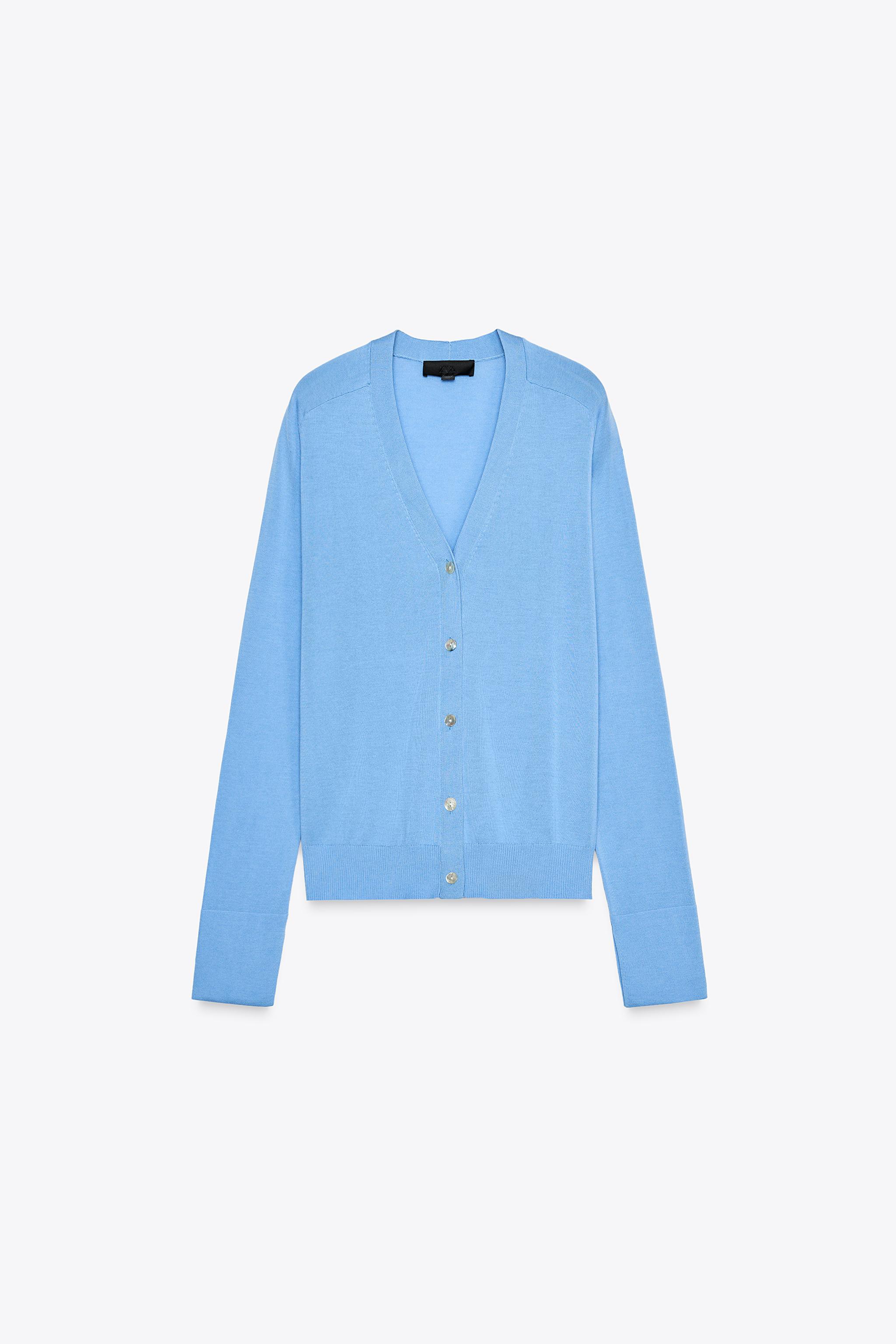 ファインニット カーディガン - ダークレッド | ZARA Japan / 日本