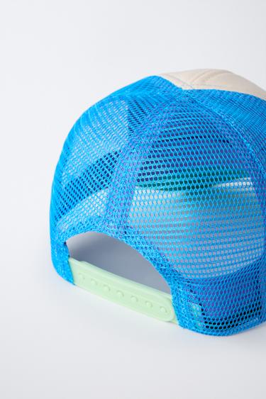 RAISED TEXT MESH CAP - Turquoise by Zara - Image 2