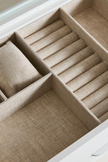 BOÎTE À BIJOUX LAQUÉE TIROIRS - Blanc de Zara - Image 2