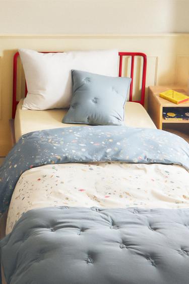 Zara CHILDREN'S REVERSIBLE SPACE DUVET COVER - 裸色 / 藍色