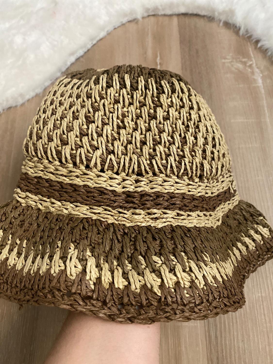 NWT ZARA BRAIDED BUCKET HAT SIZE S - Image 2