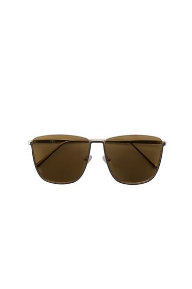 SQUARE METAL SUNGLASSES - THE ITEM ZARA WOMAN - Golden by Zara