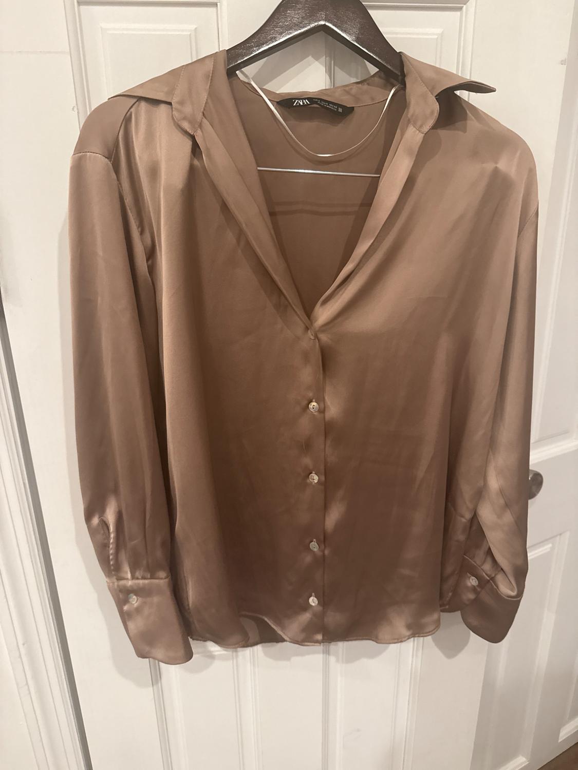 SATIN EFFECT BLOUSE