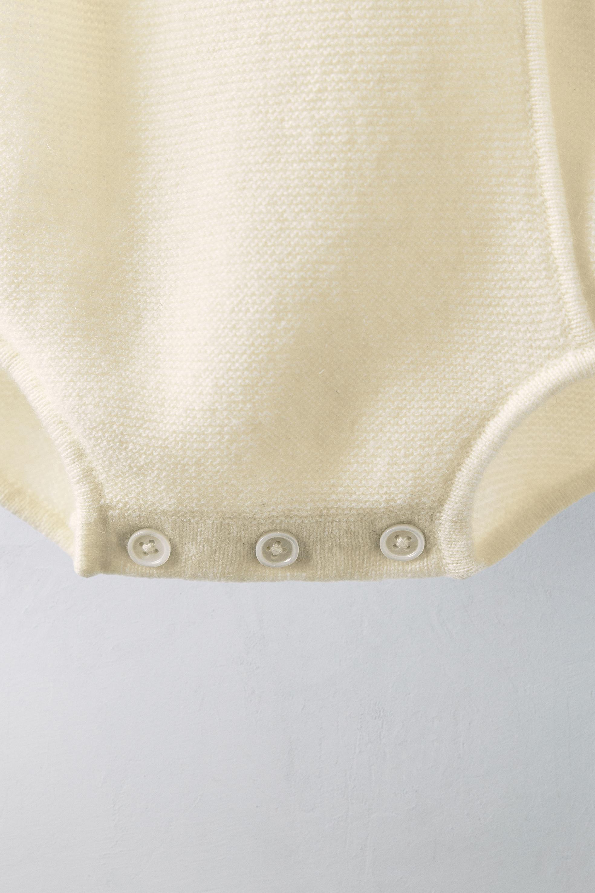 1-9 MONTHS/ WRAP 100% CASHMERE ROMPER LIMITED EDITION