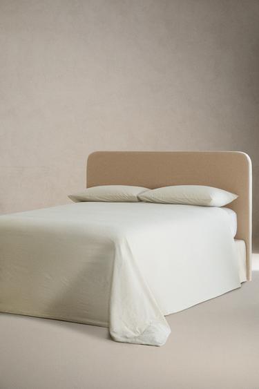 HOUSSE DE COUETTE COTON SEERSUCKER CARREAUX - Vert de Zara - Image 1