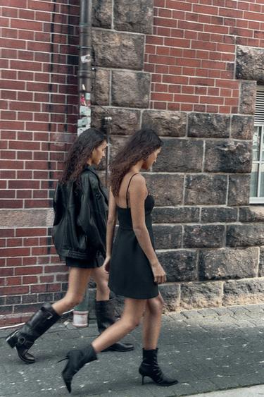 STRAPPY SHORT DRESS - Black by Zara - Image 5
