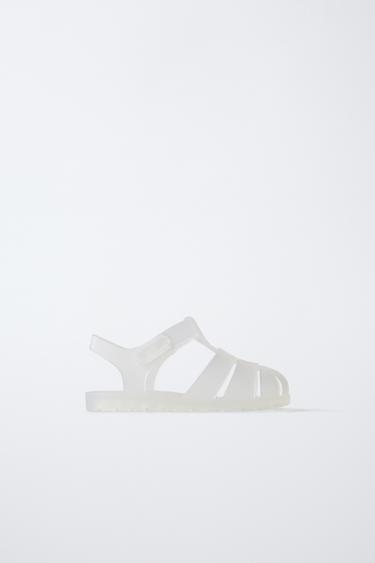 РЕЗИНОВЫЕ САНДАЛИИ — Прозрачный от Zara