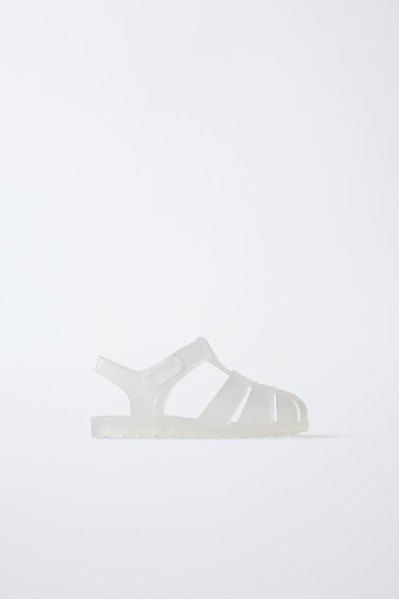 RUBBERISED CAGE SANDALS - Transparent by Zara - Image 0