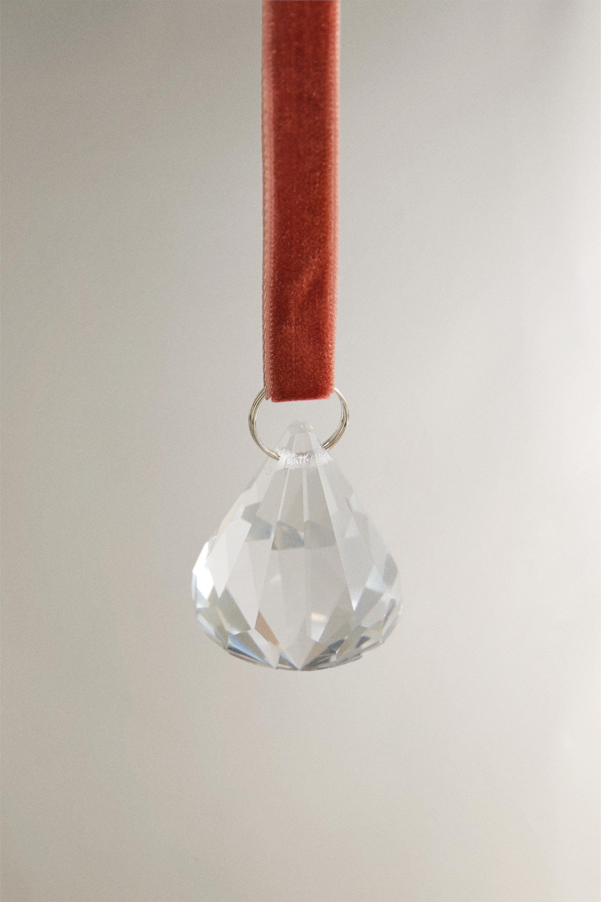 TRANSPARENT DIAMOND CHRISTMAS TREE ORNAMENT