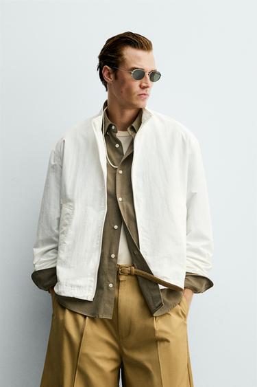 BLOUSON TECHNIQUE LÉGER - Blanc de Zara